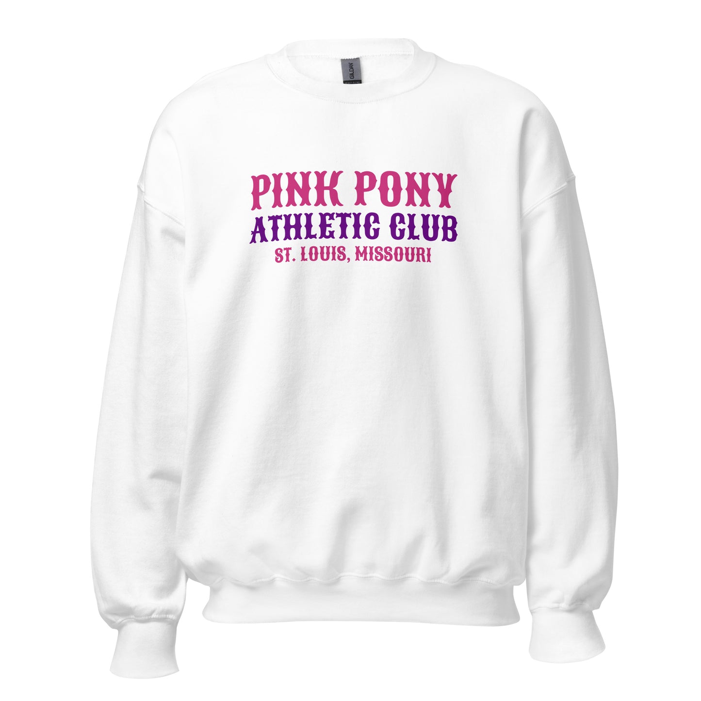 Classic | Sweatshirt | Pink Pony Athletic Club | Athletic Wordmark Logo