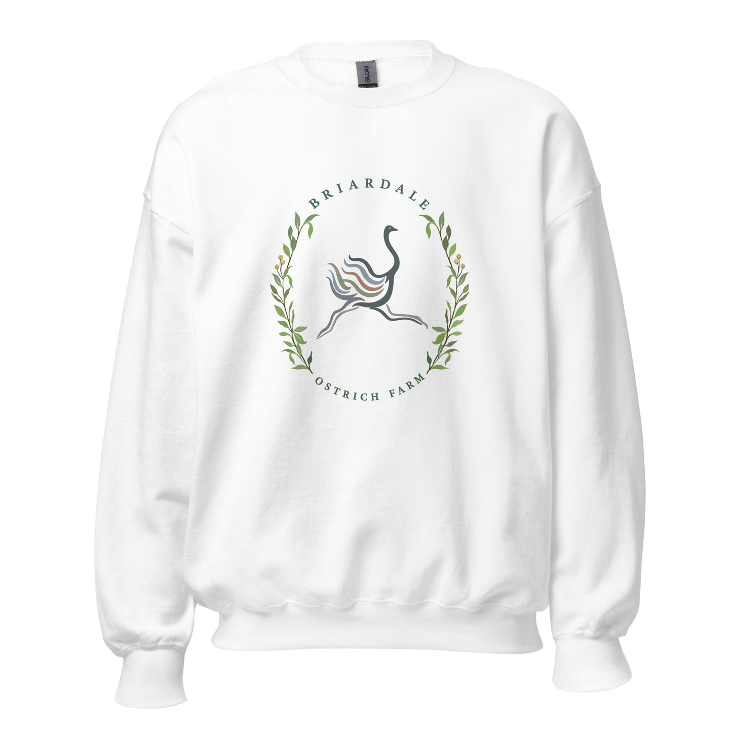 Classic | Sweatshirt | Briardale Ostrich Farm | Crest Logo