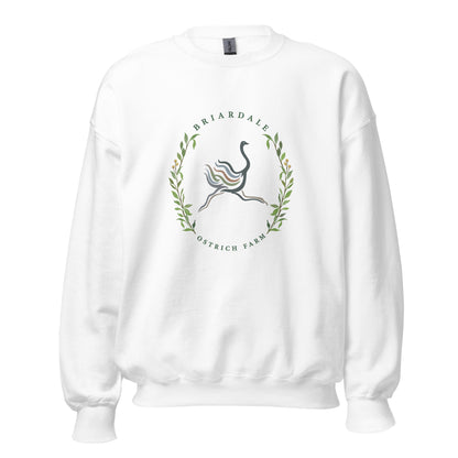 Classic | Sweatshirt | Briardale Ostrich Farm | Crest Logo