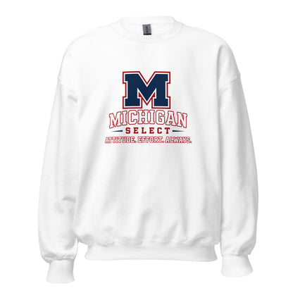 Classic | Sweatshirt | Michigan Select Baseball | Crest Logo