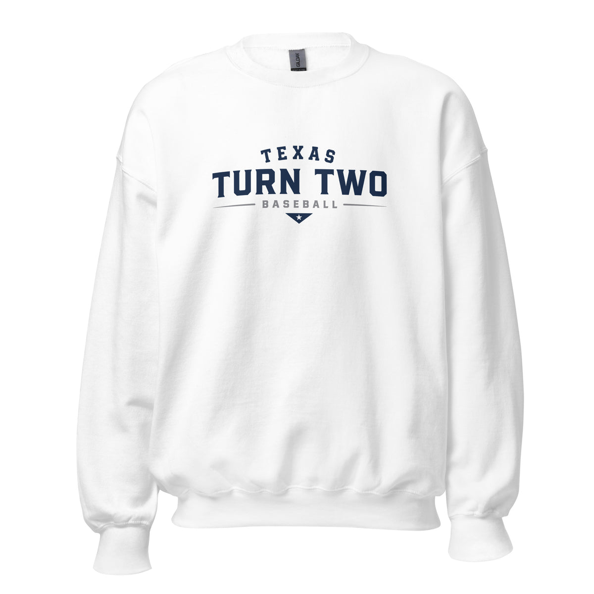 Classic | Sweatshirt | Texas Turn Two Baseball | Modern Script Logo