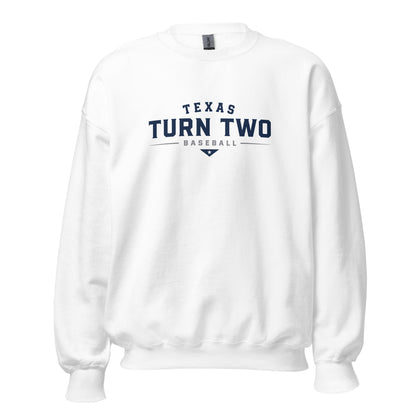 Classic | Sweatshirt | Texas Turn Two Baseball | Modern Script Logo