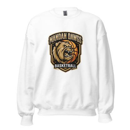 Classic | Sweatshirt | Mandan Dawgs Basketball | Shield Logo