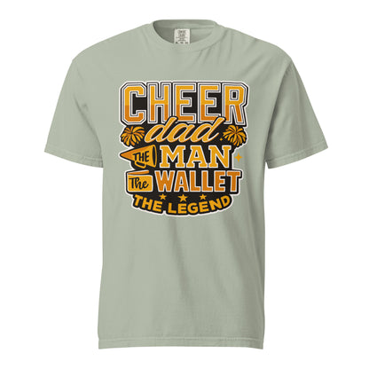 Signature | Comfort Colors T-Shirt | Sunset Surge All-Star Cheerleading | Cheer Dad Legend Logo