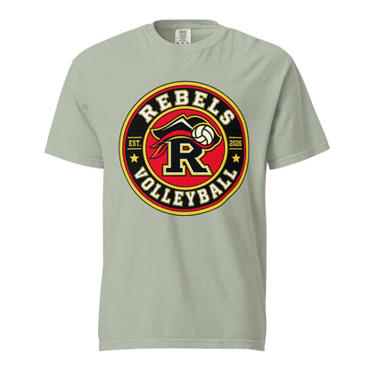 Signature | Comfort Colors T-Shirt | Rebels Volleyball Club | Badge Logo