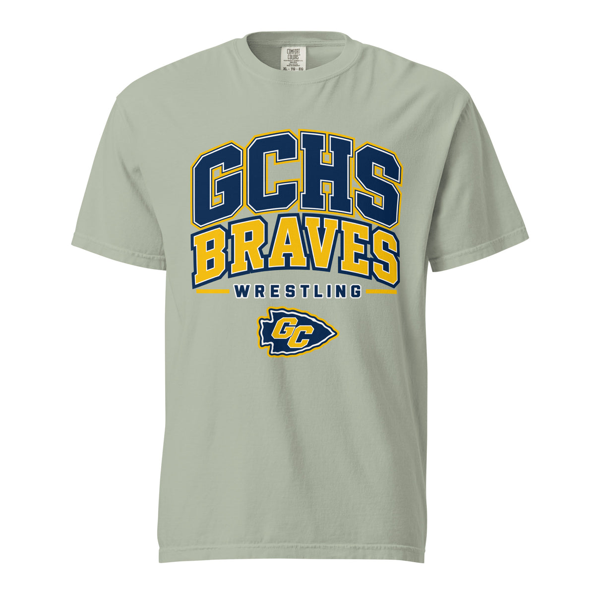 Signature | Comfort Colors T-Shirt | Grant County High School Wrestling | Vanguard Logo