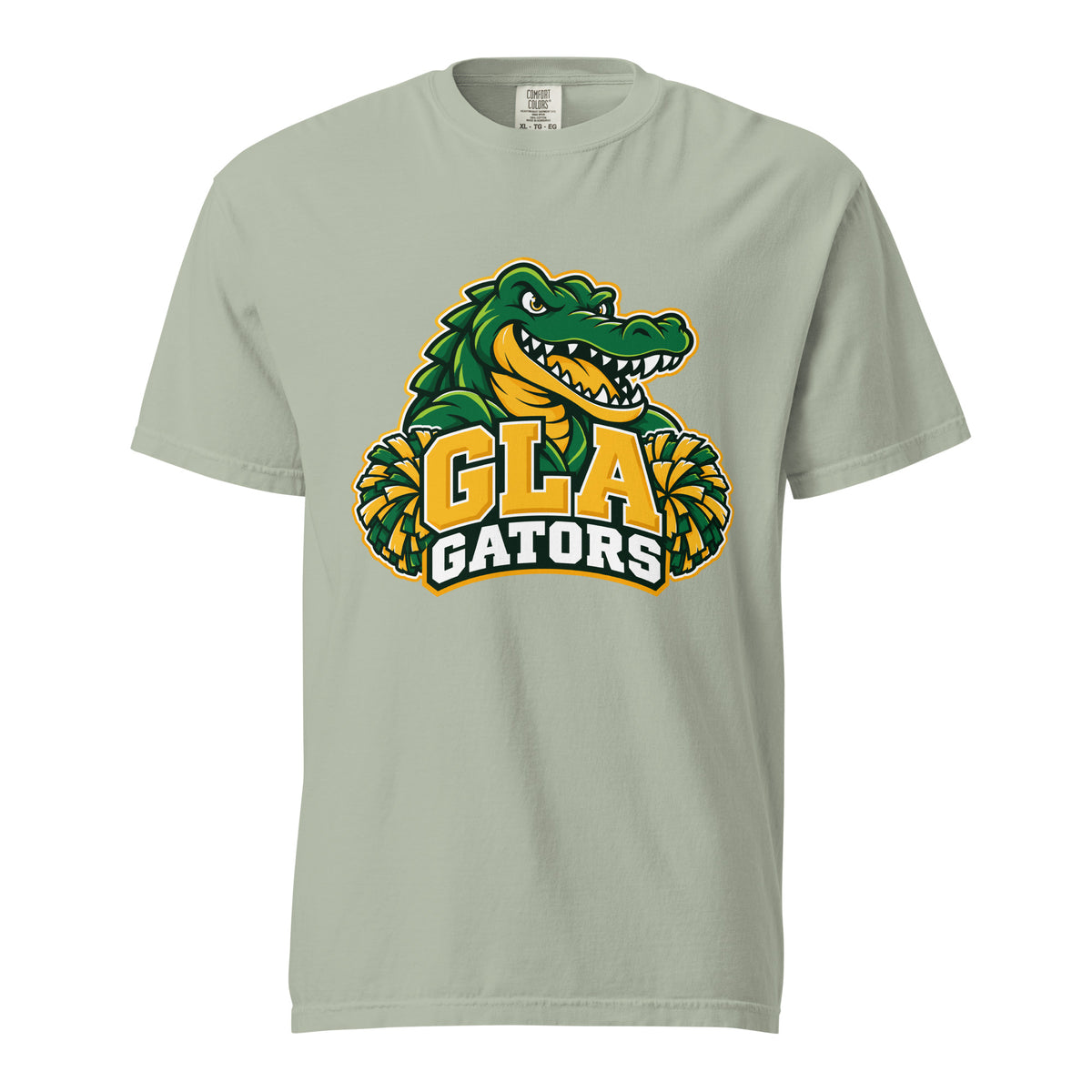 Signature | Comfort Colors T-Shirt | GLA Gators Cheer Team | Apex Gators Elite Logo