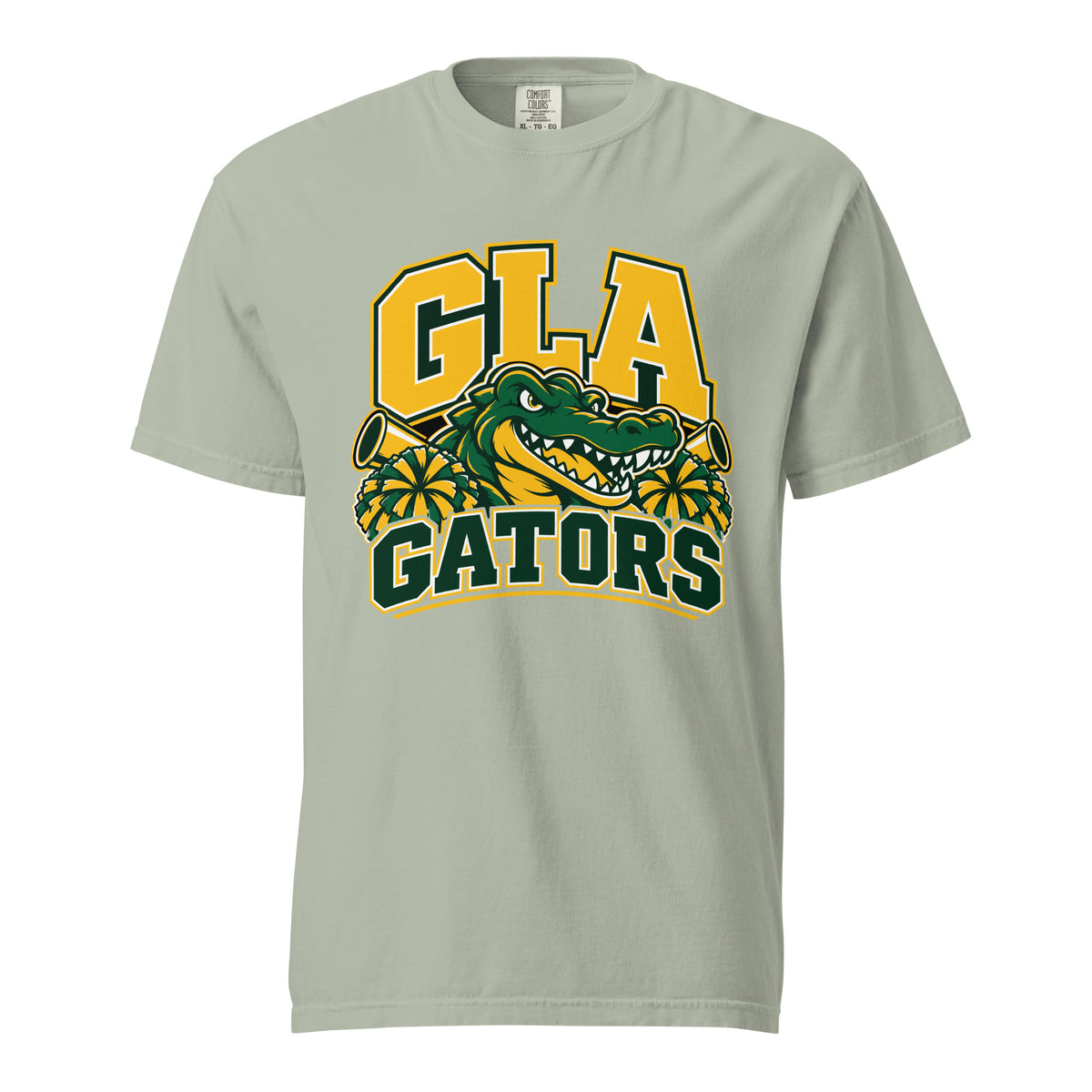 Signature | Comfort Colors T-Shirt | GLA Gators Cheer Team | Emblem Logo