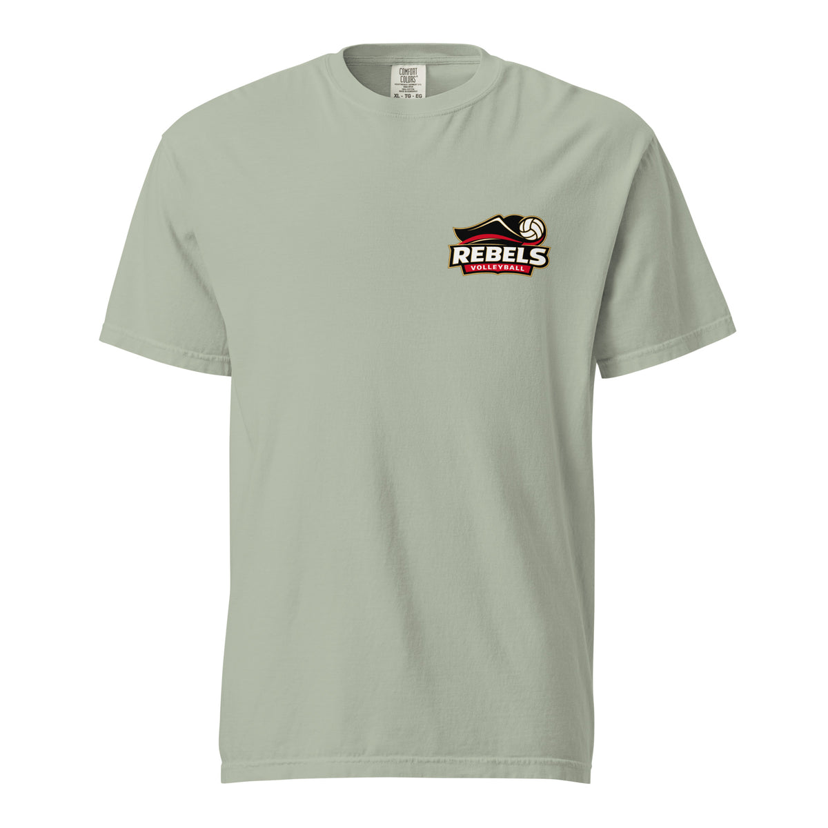 Signature | Comfort Colors T-Shirt | Rebels Volleyball Club | Crest Logo