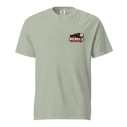 Signature | Comfort Colors T-Shirt | Rebels Volleyball Club | Crest Logo