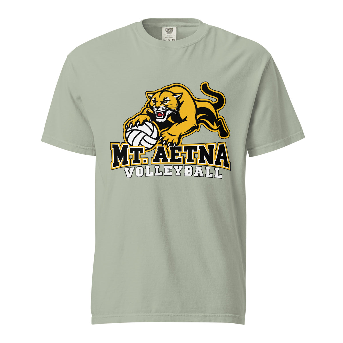Signature | Comfort Colors T-Shirt | Mt. Aetna Adventist School | Volleyball Apex Logo