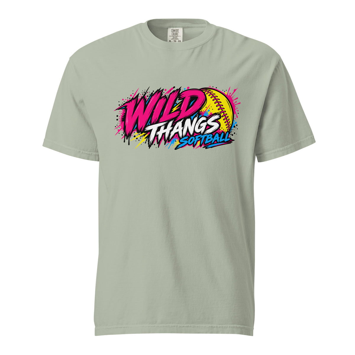 Signature | Comfort Colors T-Shirt | Wild Thangs | Ironclad Fastpitch Logo