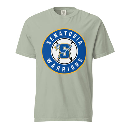 Signature | Comfort Colors T-Shirt | Senatobia Warriors Baseball | Badge Logo