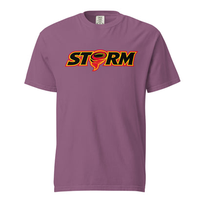 Signature | Comfort Colors T-Shirt | Storm Baseball Team | Crest Logo