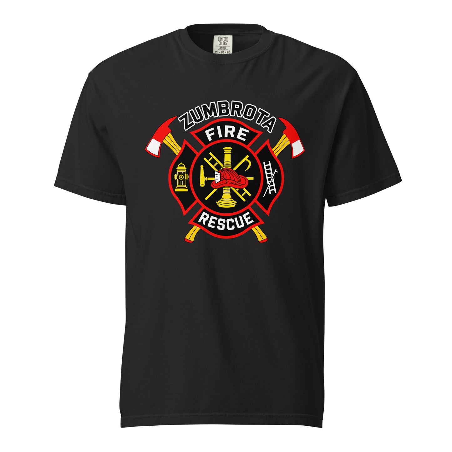 Signature | Comfort Colors T-Shirt | Zumbrota Fire Department | Vanguard Logo