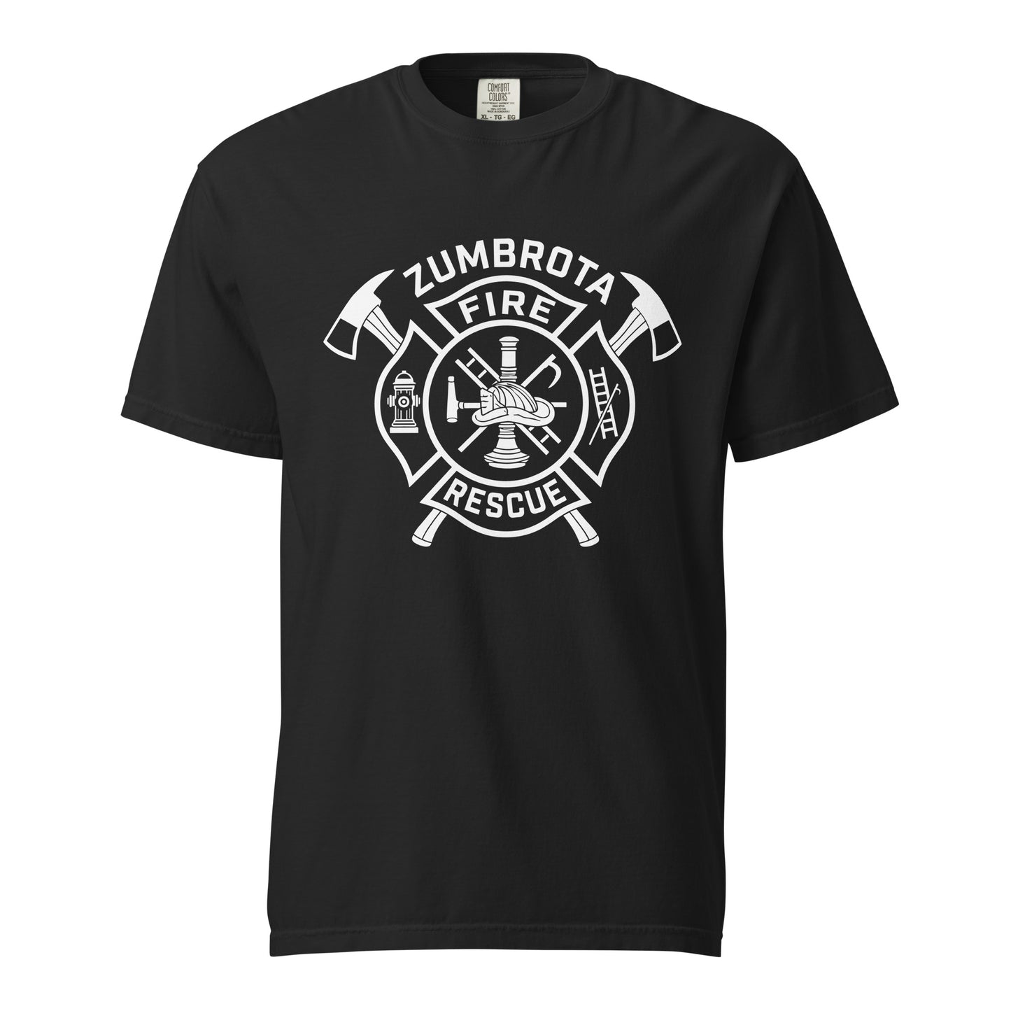 Signature | Comfort Colors T-Shirt | Zumbrota Fire Department | Crest Logo