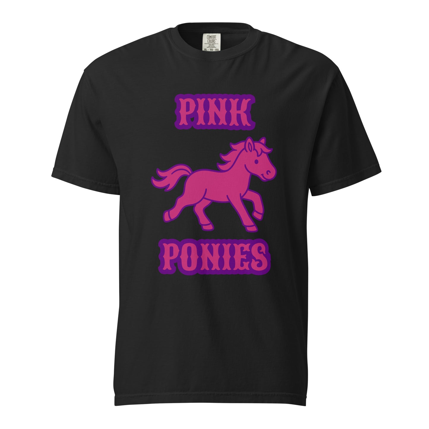 Signature | Comfort Colors T-Shirt | Pink Pony Athletic Club | Emblem Logo