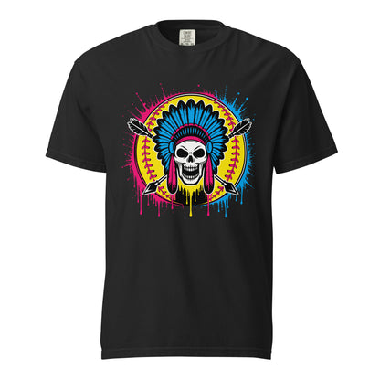 Signature | Comfort Colors T-Shirt | Savage Softball | Emblem Logo