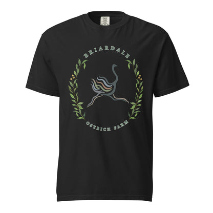 Signature | Comfort Colors T-Shirt | Briardale Ostrich Farm | Crest Logo