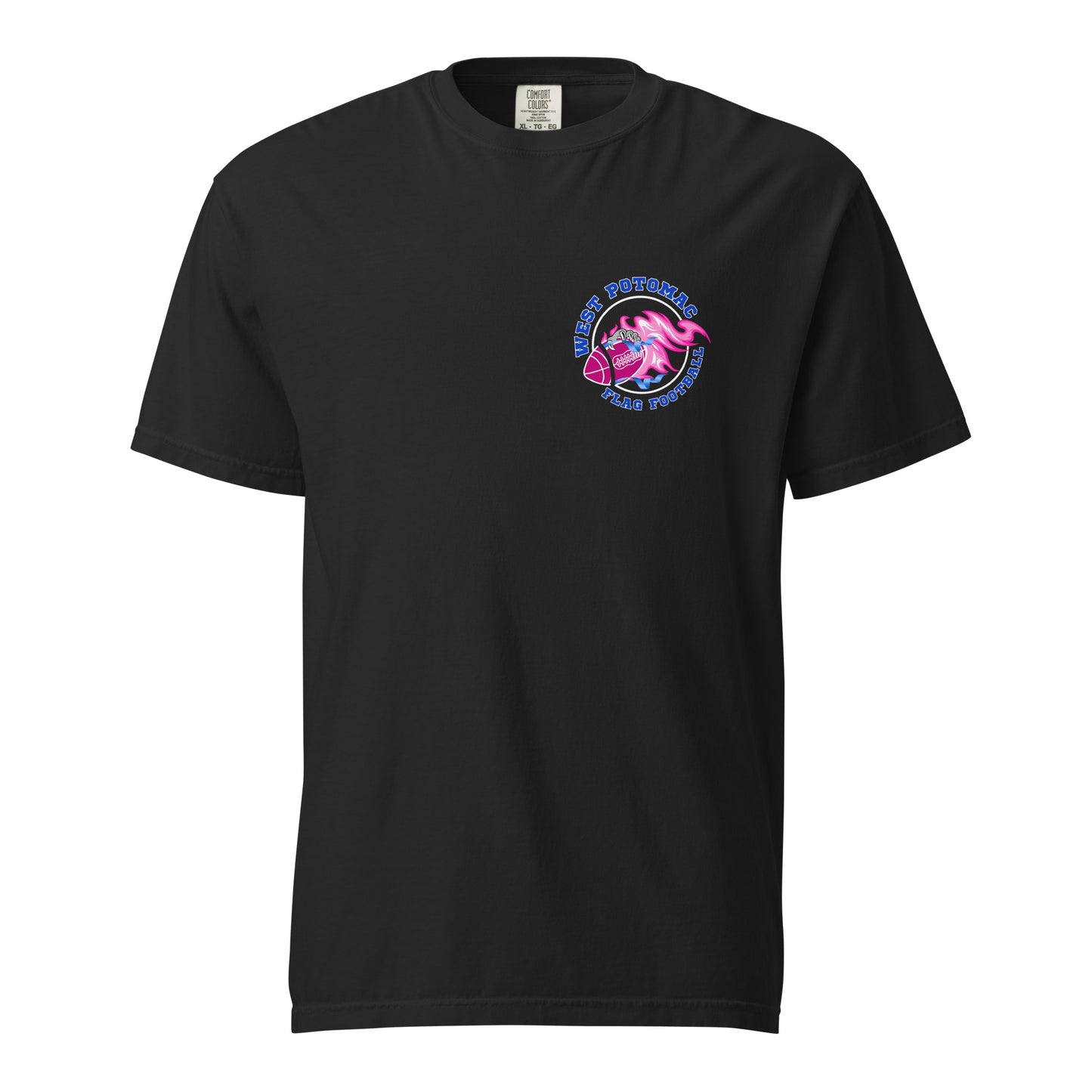 Signature | Comfort Colors T-Shirt | West Potomac Flag Football | Emblem Logo