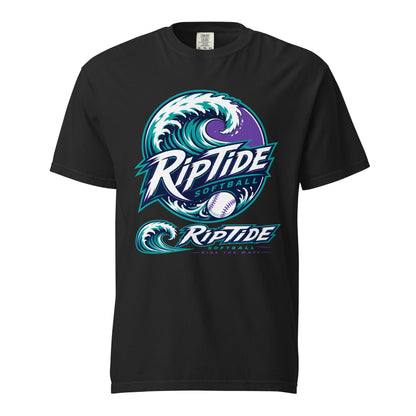 Signature | Comfort Colors T-Shirt | RipTide Softball | Crest Logo