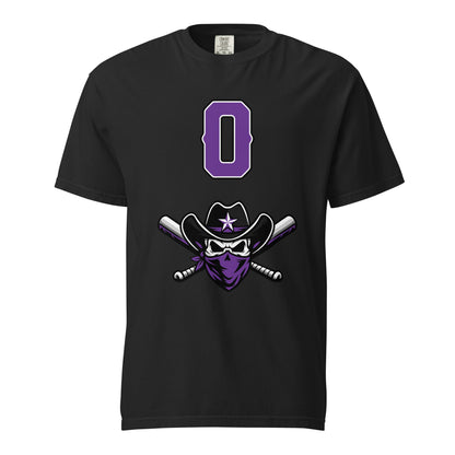 Signature | Comfort Colors T-Shirt | Carolina Outlaws Baseball | Purple Renegades Logo
