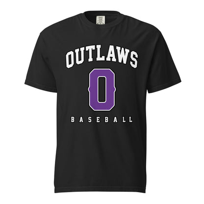 Signature | Comfort Colors T-Shirt | Carolina Outlaws Baseball | Atheltics Logo