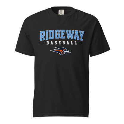 Signature | Comfort Colors T-Shirt | Ridgeway High School Baseball | Athletics Logo