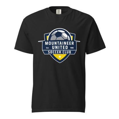 Signature | Comfort Colors T-Shirt | Mountaineer United Soccer Club | Alpine Crest Logo