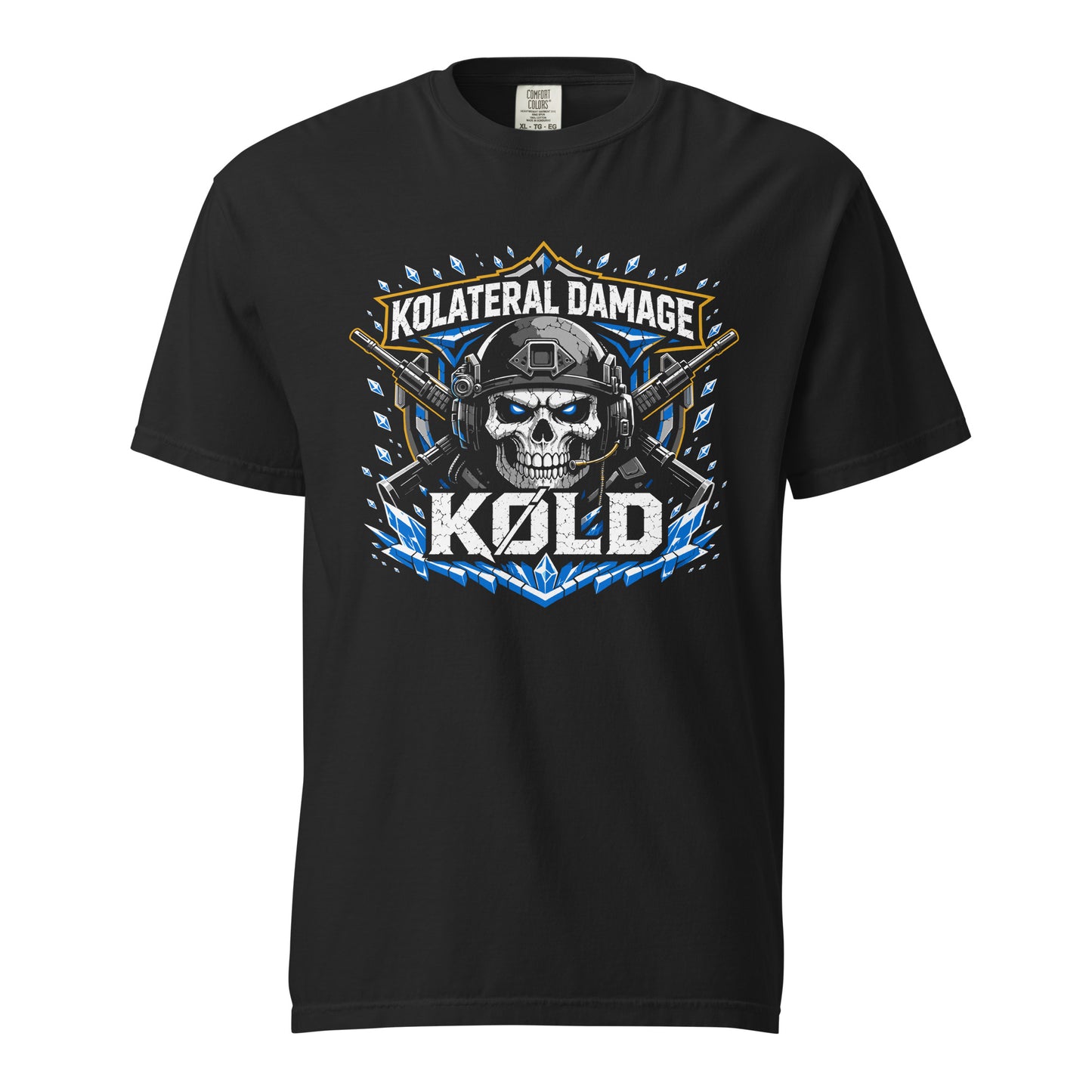 Signature | Comfort Colors T-Shirt | Kolateral Damage E-Sports | Emblem Logo