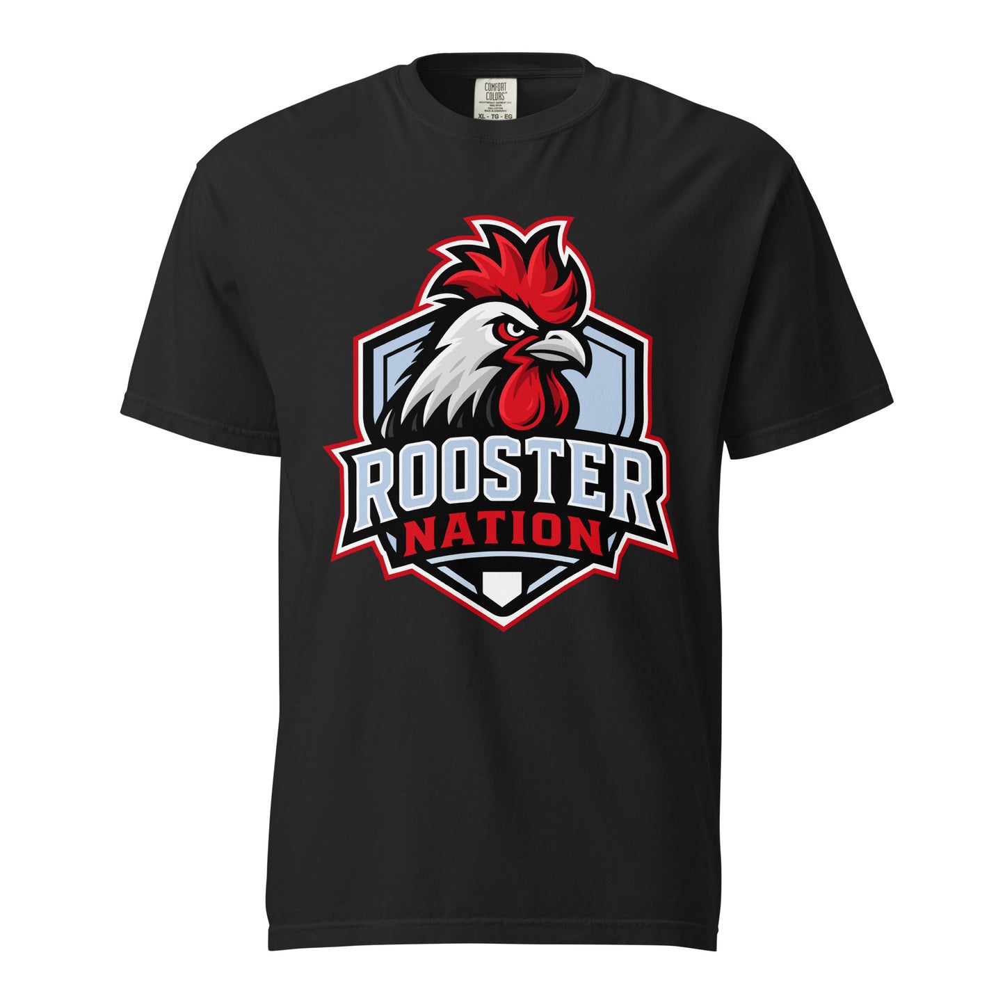 Signature | Comfort Colors T-Shirt | Rooster Nation | Shield Logo