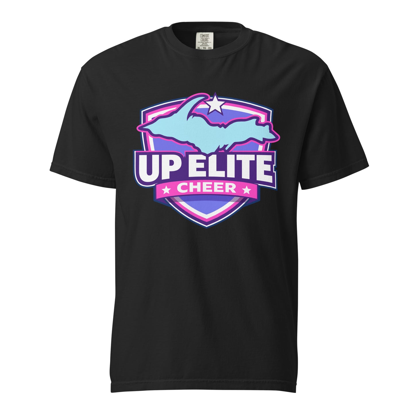 Signature | Comfort Colors T-Shirt | UP Elite Cheer | Shield Logo
