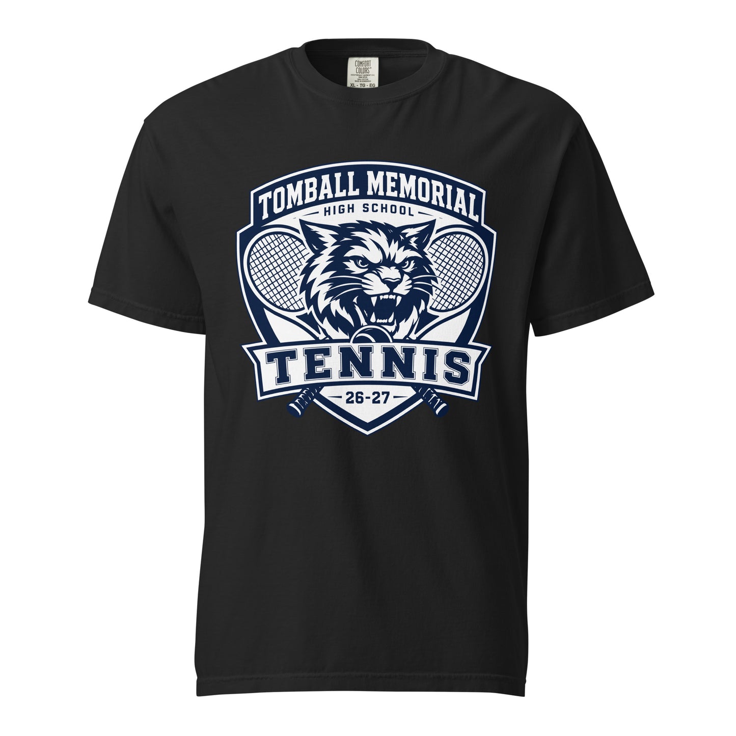 Signature | Comfort Colors T-Shirt | TMHS Tennis | Shield Logo