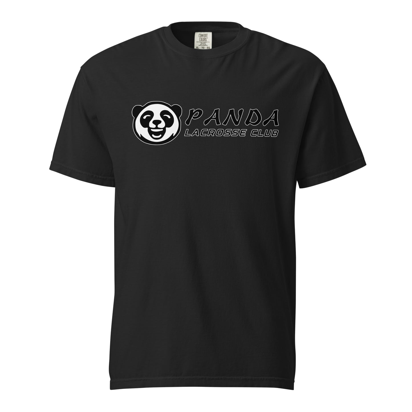 Signature | Comfort Colors T-Shirt | Panda Lacrosse Club | Crest Logo