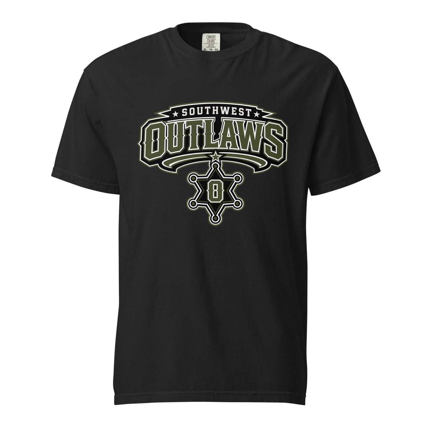 Signature | Comfort Colors T-Shirt | Southwest Outlaws | Frontier Athletics Logo