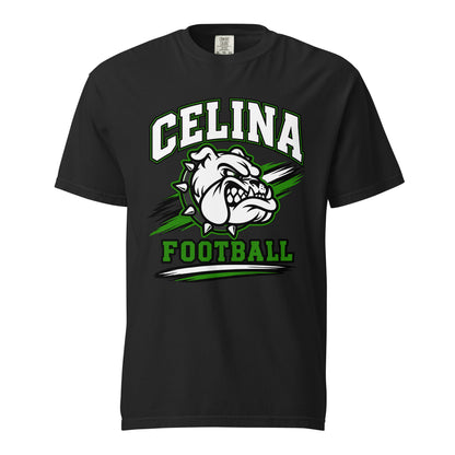 Signature | Comfort Colors T-Shirt | Celina Black Football | Emblem Logo