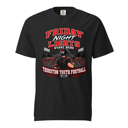 Signature | Comfort Colors T-Shirt | Thurston Youth Football | Vanguard Logo