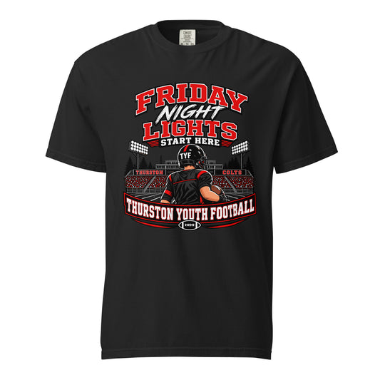 Signature | Comfort Colors T-Shirt | Thurston Youth Football | Vanguard Logo