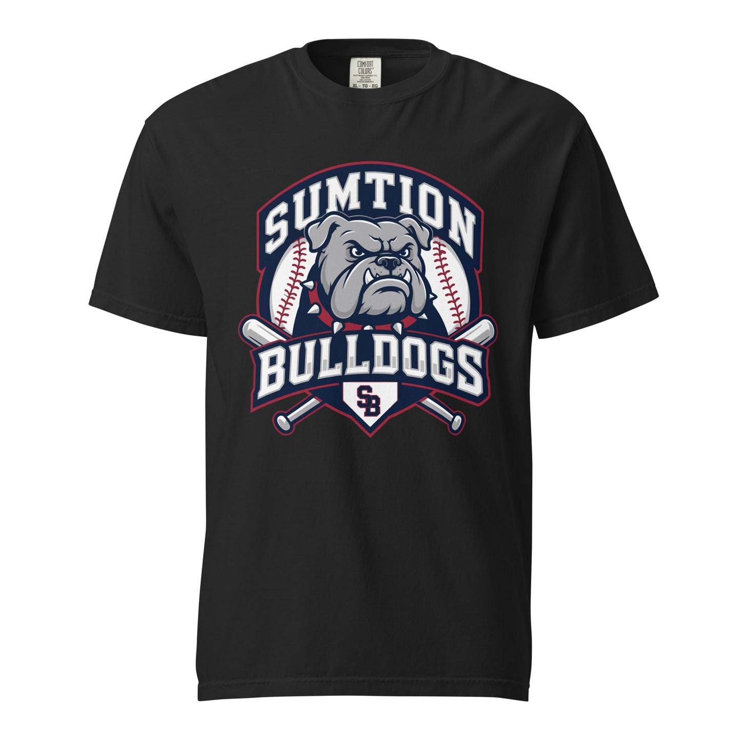 Signature | Comfort Colors T-Shirt | Sumtion bulldogs | Emblem Logo