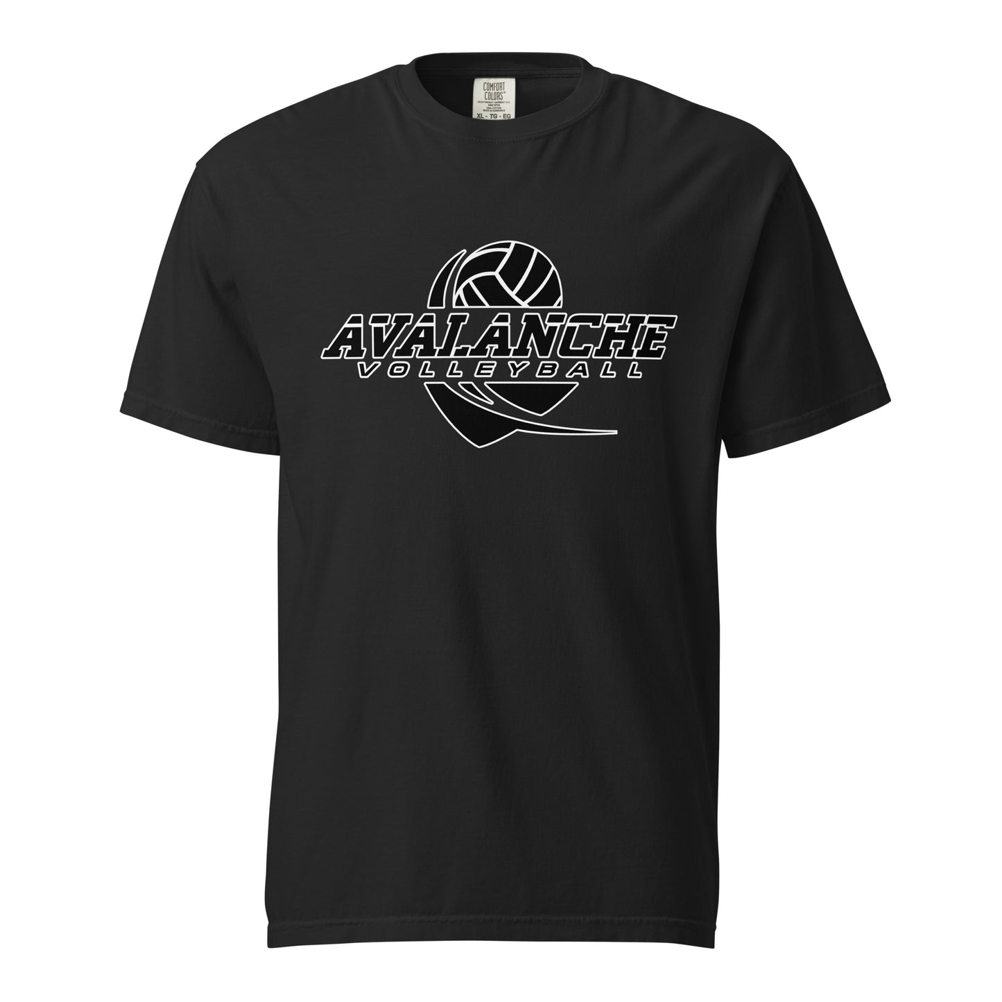 Signature | Comfort Colors T-Shirt | Avalanche Volleyball Club | Crest Logo