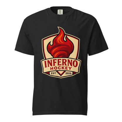Signature | Comfort Colors T-Shirt | Inferno Hockey | Crest Logo