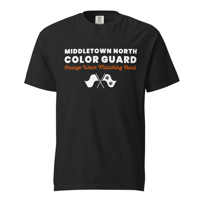 Signature | Comfort Colors T-Shirt | Orange Wave Marching Band | Modern Script Logo