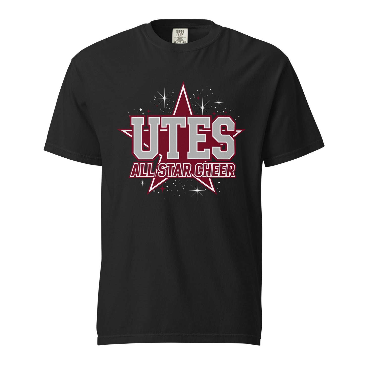 Signature | Comfort Colors T-Shirt | Utes Allstar Cheer | Crest Logo
