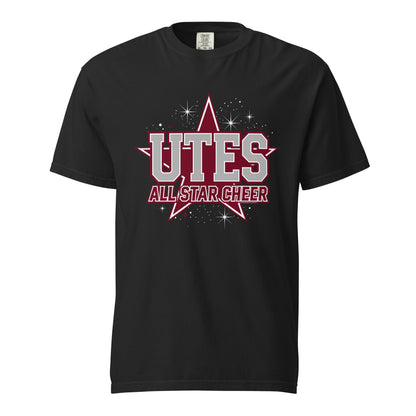 Signature | Comfort Colors T-Shirt | Utes Allstar Cheer | Crest Logo