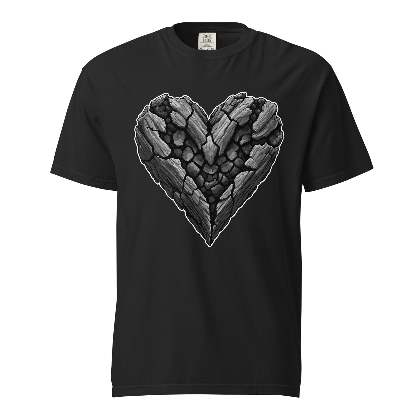 Signature | Comfort Colors T-Shirt | Obsidian Heartbeat | Emblem Logo