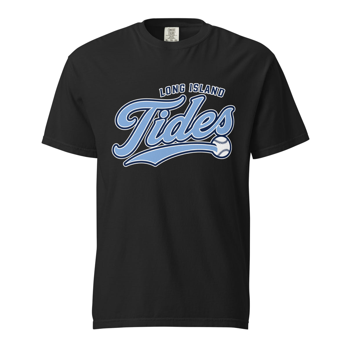 Signature | Comfort Colors T-Shirt | Long Island Tides Baseball | Athletics Logo