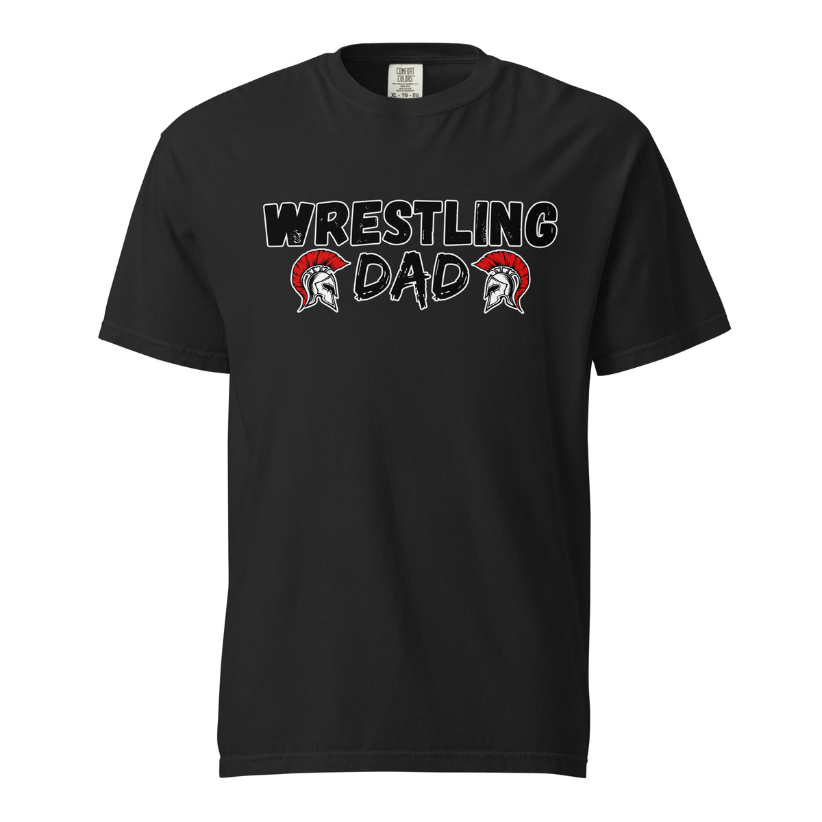 Signature | Comfort Colors T-Shirt | Lafayette Warrior Youth Wrestling | Dad Emblem Logo