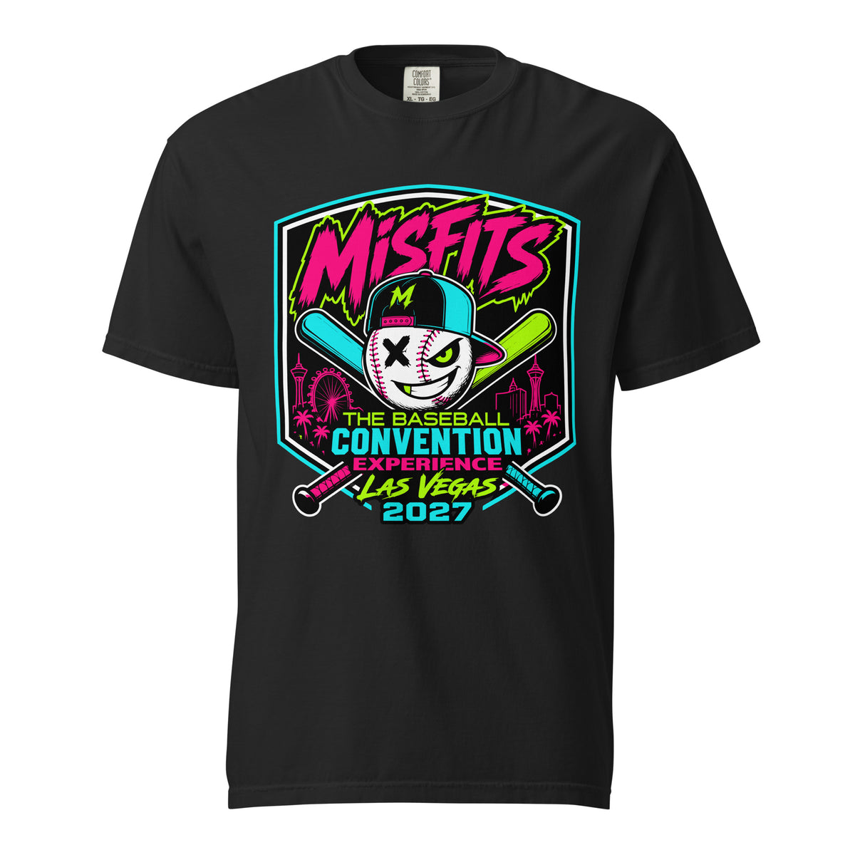 Signature | Comfort Colors T-Shirt | Misfits Baseball | Shield Logo