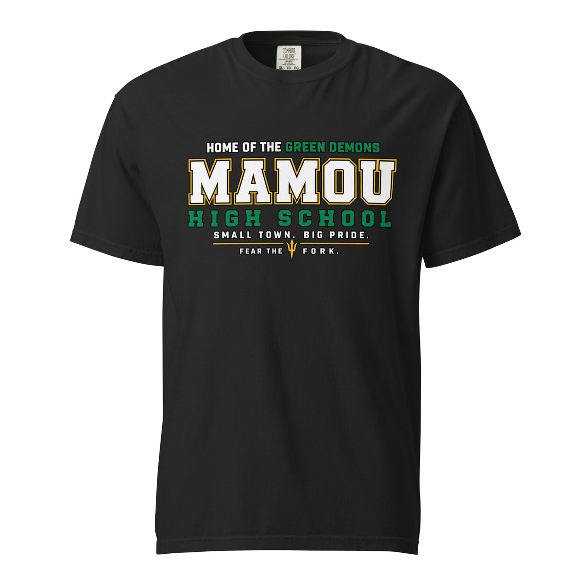 Signature | Comfort Colors T-Shirt | Mamou High School | Vanguard Logo