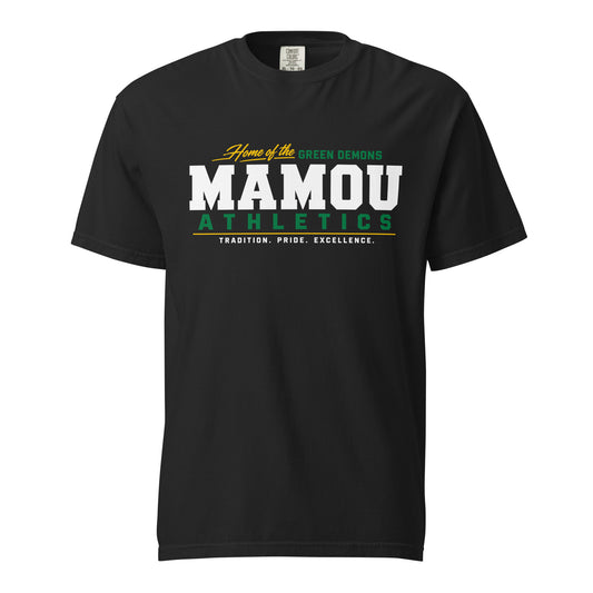 Signature | Comfort Colors T-Shirt | Mamou High School | Modern Script Logo